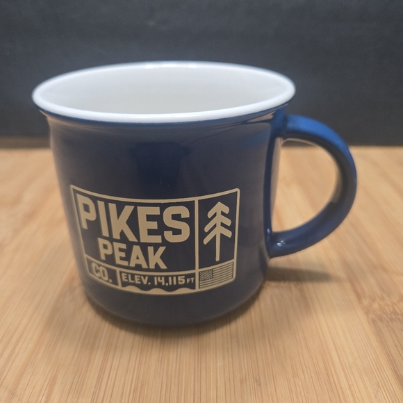Pikes Peak Elev. 14110 Ft. Colorado Etched Coffee Mug - Picture 2 of 10
